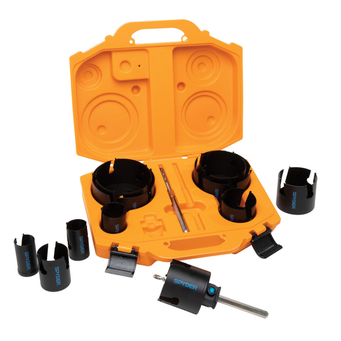 [USED-LIKE NEW] Spyder 600880 14-Piece Carbide Tipped Deep Cut Hole Saw Kit