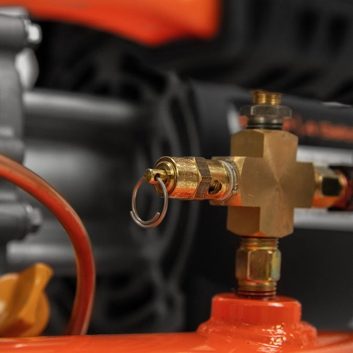 Contractor 4 Gallon Gas Air Compressor, 196cc Kohler SH270 Engine, Direct Drive Pump, 55 dB Quiet Operation, Portable Gas Air Compressor, Durable and Efficient Design