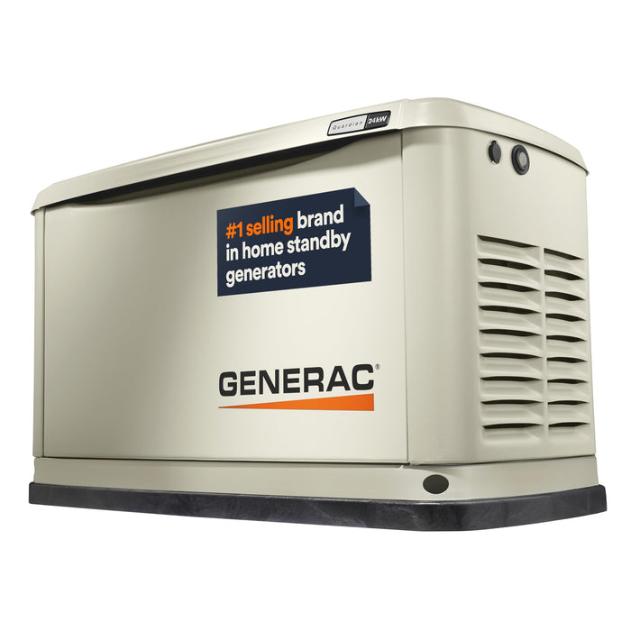 Generac 7209 Guardian 24kW Home Standby Generator – Aluminum Enclosure, Wi-Fi Enabled, G-Force Engine, Whole House Backup
