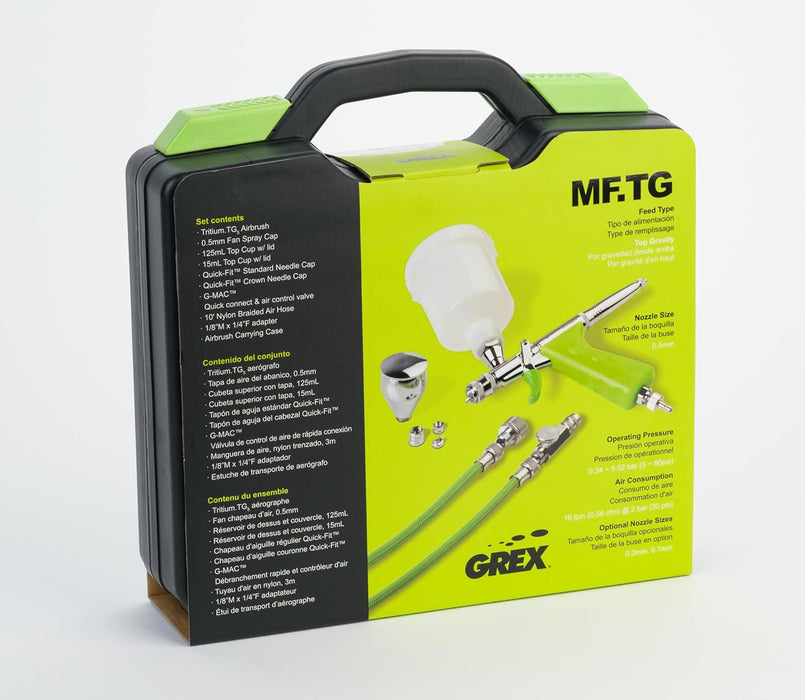 Grex MF.TG5 Micro Spray Gun Set - TG5, Top Fed, 0.5mm Nozzle