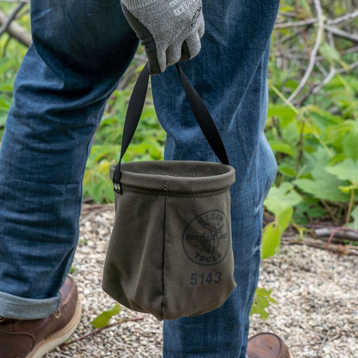 Klein Tools 5143 Canvas Tapered-Bottom Bag