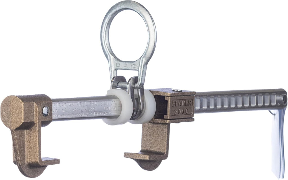 Guardian (00103) Beamer 2000 - Horizontal Beam Anchor, Fits 6 to 16 Inch Beams up to 1.25 Inches Thick, OSHA and ANSI Compliant Beamer, 6" - 16" Flange Width