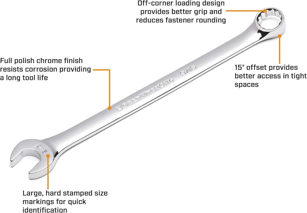 GEARWRENCH (81668) 11mm 12 Point Long Pattern Combination Wrench