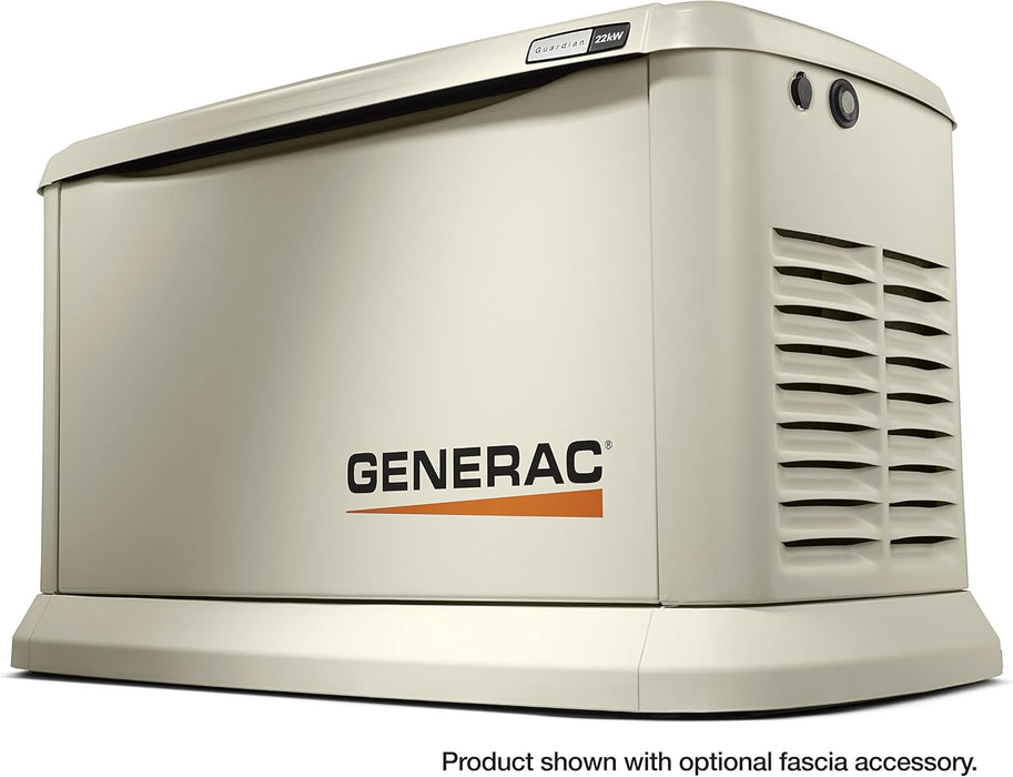 Generac 7043 Guardian 22kW LP / 19.5kW NG Home Standby Generator – Air-Cooled, Wi-Fi Enabled, 200-Amp Transfer Switch