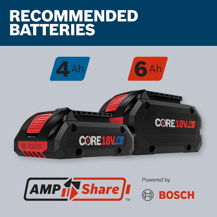 BOSCH GOP18V-40N 18V Brushless StarlockMax Oscillating Tool - Powerful 20,000 OPM, 6 Speed Settings, Auto-Stop, Ergonomic Design, Fast Accessory Changes, Ideal for Remodelers & Contractors