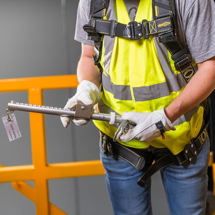 Guardian (00103) Beamer 2000 - Horizontal Beam Anchor, Fits 6 to 16 Inch Beams up to 1.25 Inches Thick, OSHA and ANSI Compliant Beamer, 6" - 16" Flange Width
