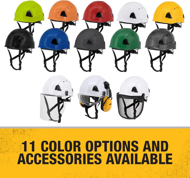 DEWALT DPG22V Red Type II Class C 4-Point Ratcheting Vented Safety Helmet