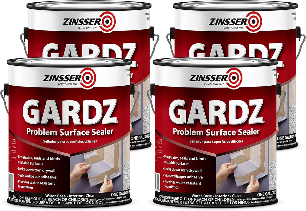 Zinsser 02301-4PK Problem Surface Sealer, Gallon, Clear, 4 Pack