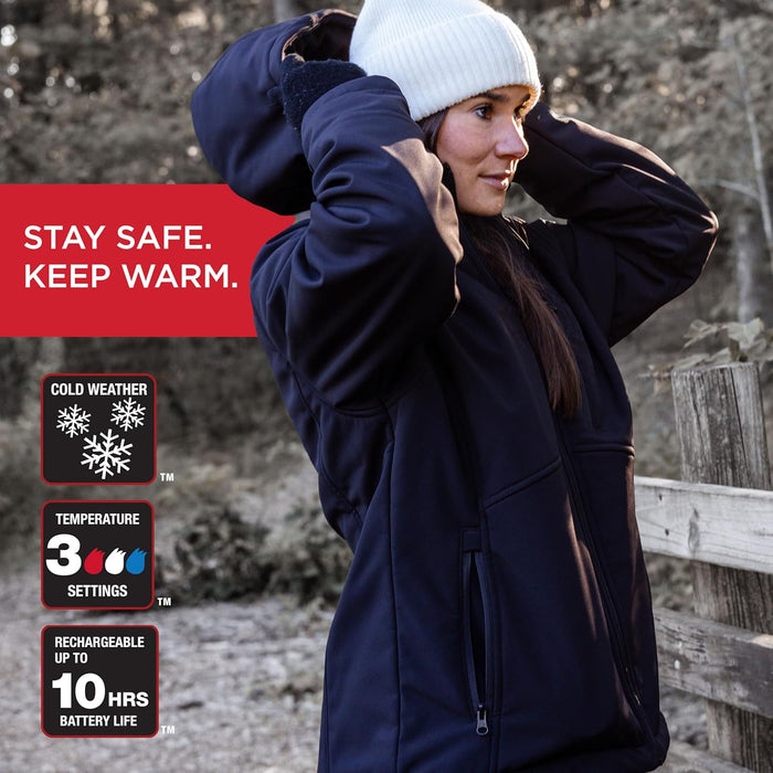 Radians (RHG-J101B-L) Women's Standard Heated Apparel - Jackets, Black, Large