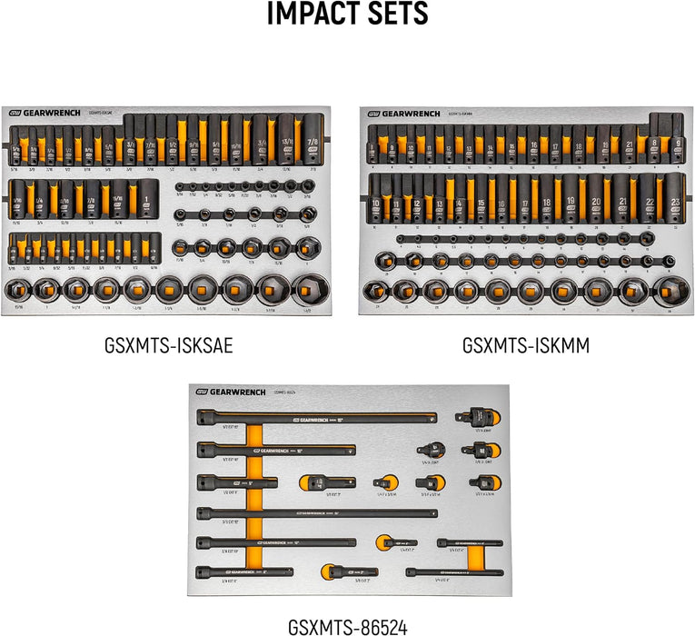 GEARWRENCH 1024 Piece Master Mechanics Tool Set in Premium Modular Foam Trays with GSX Mobile Tool Storage | MEGAMOD1024