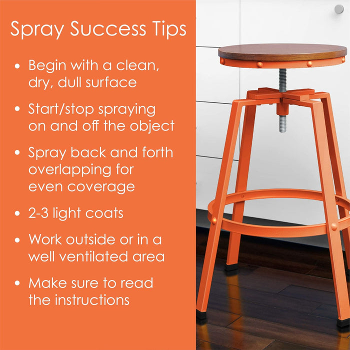 Krylon Fusion All-In-One Adhesive Spray Paint for Indoor/Outdoor Use, 12 oz, Popsicle Orange (Pack of 1)