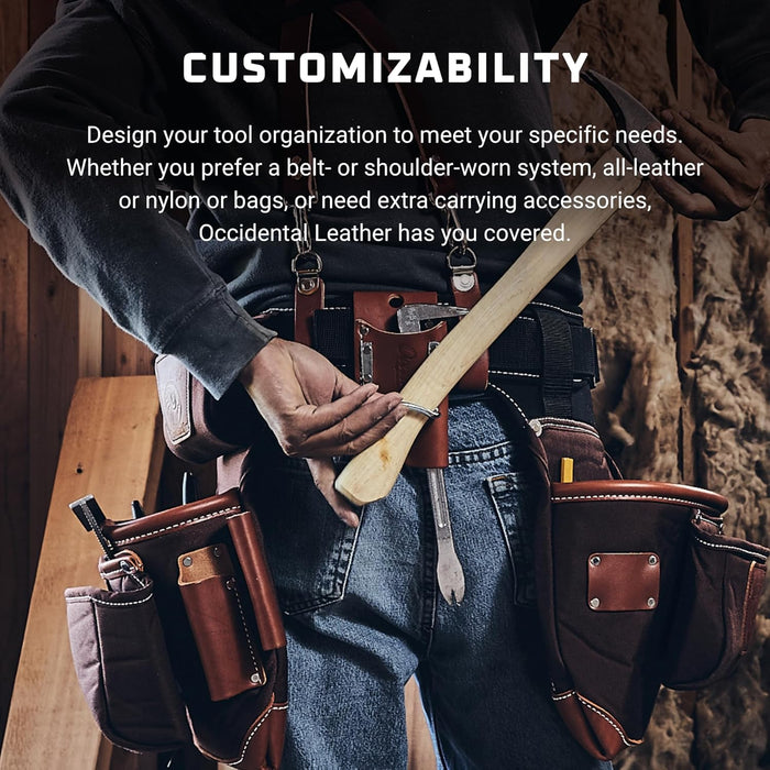 Occidental Leather (8003-XL) 3-Inch Thick Leather & Nylon Tool Belt - X-Large