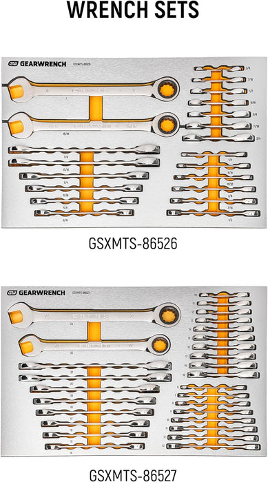GEARWRENCH 1024 Piece Master Mechanics Tool Set in Premium Modular Foam Trays with GSX Mobile Tool Storage | MEGAMOD1024