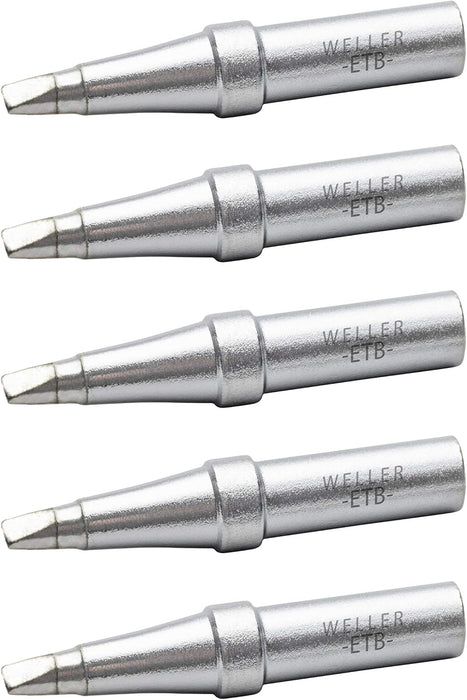 Genuine Weller (ETB-5) WE1010 Soldering Tip Set, Screwdriver, 0.093" / 2.4 mm, 5 Pieces