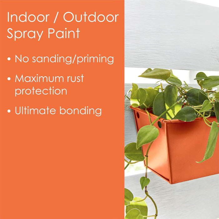 Krylon Fusion All-In-One Adhesive Spray Paint for Indoor/Outdoor Use, 12 oz, Popsicle Orange (Pack of 1)