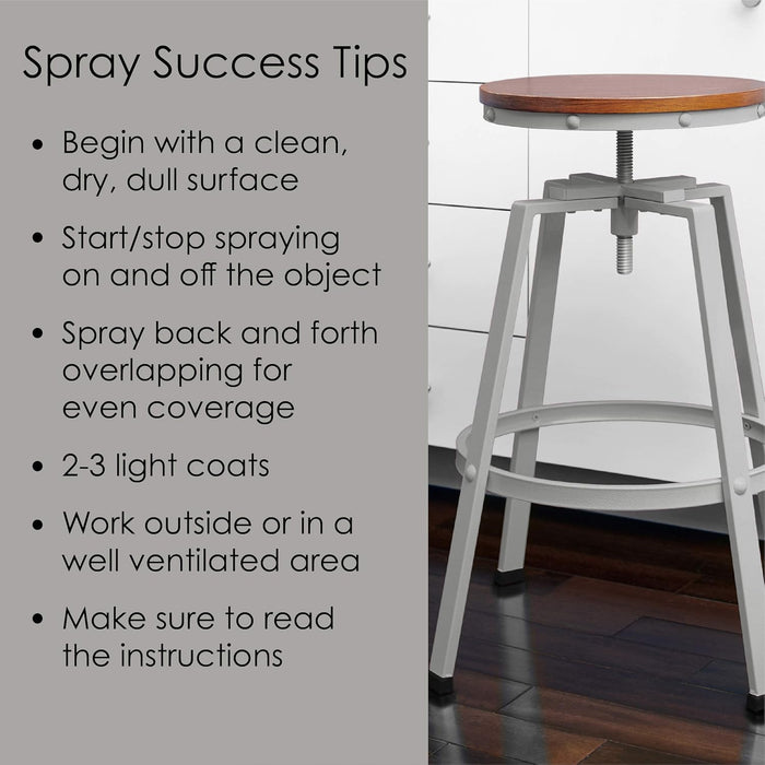 Krylon Fusion All-In-One Adhesive Spray Paint for Indoor/Outdoor Use, 12 oz, Pewter Gray (Pack of 1)