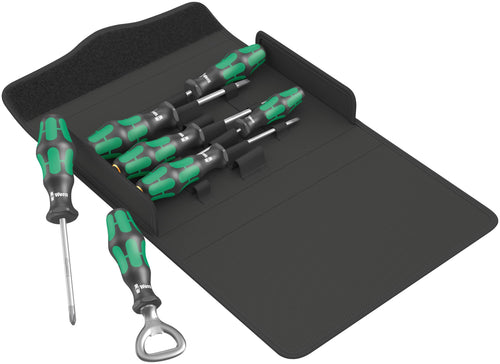 Wera Tools (05105624001) 7pc Kraftform Plus 300/7 Set 2 Lasertip Screwdriver Set
