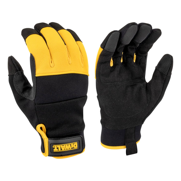 DEWALT DPG749 Unisex 40g Thinsulate Lined Cold Weather Glove with Padded Palm, Knuckle Gards and Touchscreen, Yellow/Black, Large