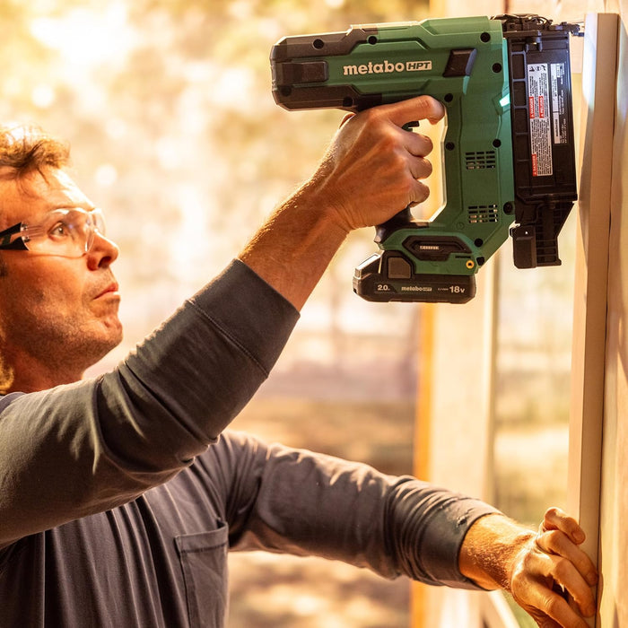 Metabo HPT 18V MultiVolt 18-Ga Compact Cordless Brad Nailer Kit, Includes 1-18V 2.0 Ah Battery, NT1850DG