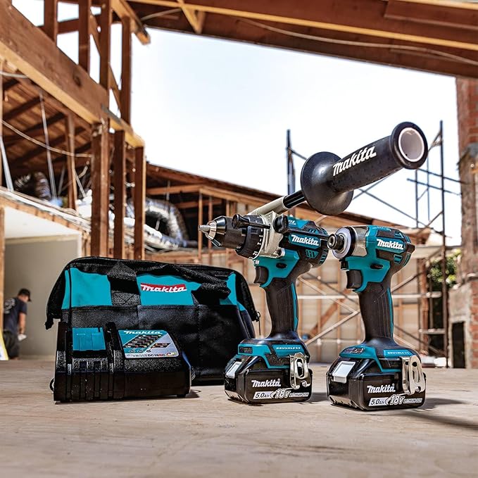 Makita XT297T 18V LXT Brushless 2 Pc. Combo Kit, XPH14Z, XDT20Z, bag (5.0Ah) & FREE Makita T-90037