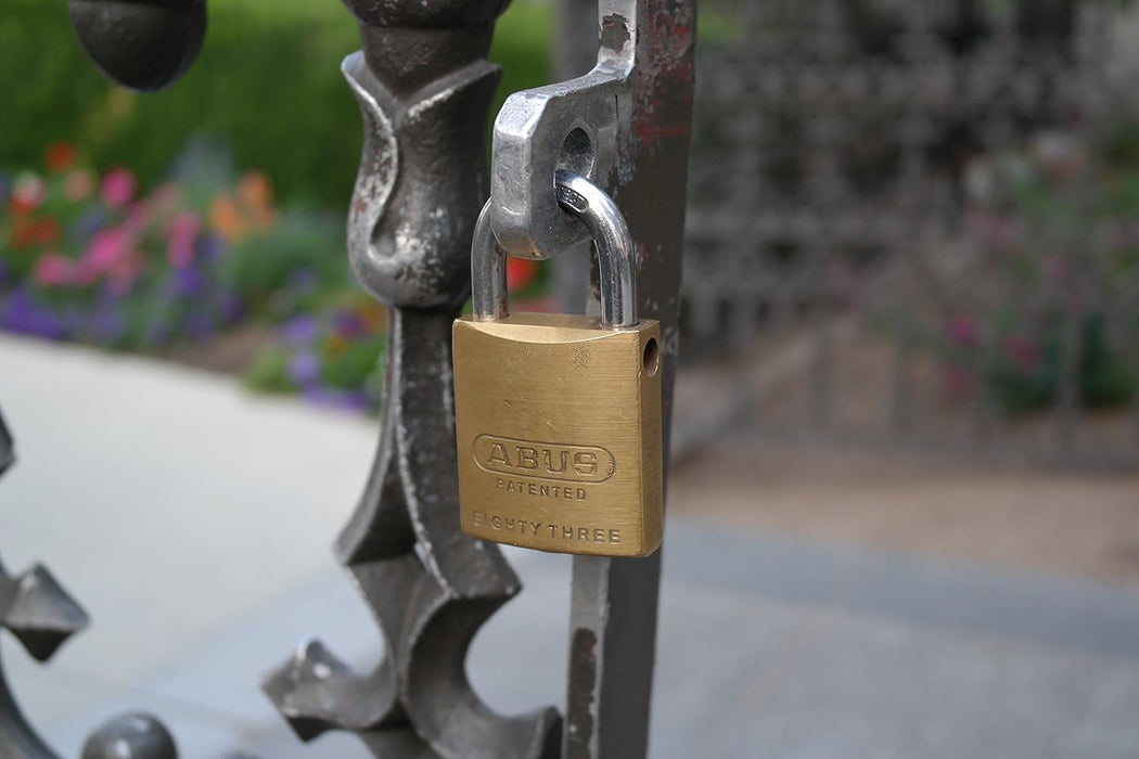ABUS 83/45-300 S2 Schlage 45mm All Weather Solid Brass Rekeyable Padlock with 1" Shackle, Zero-Bitted