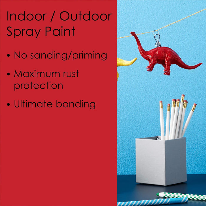 Krylon Fusion All-In-One Adhesive Spray Paint for Indoor/Outdoor Use, 12 oz, Red Pepper (Pack of 1)