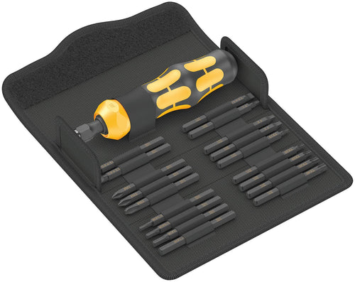 Wera Tools (05018111001) Kraftform Kompakt 900 Imperial Set 1, Impact Screwdriver Set, 19 Pieces