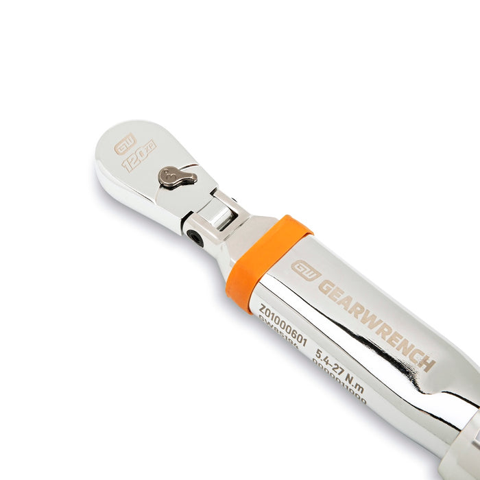 GEARWRENCH 1/4" Drive 120XP Flex Head Electronic Torque Wrench with Angle - 85194