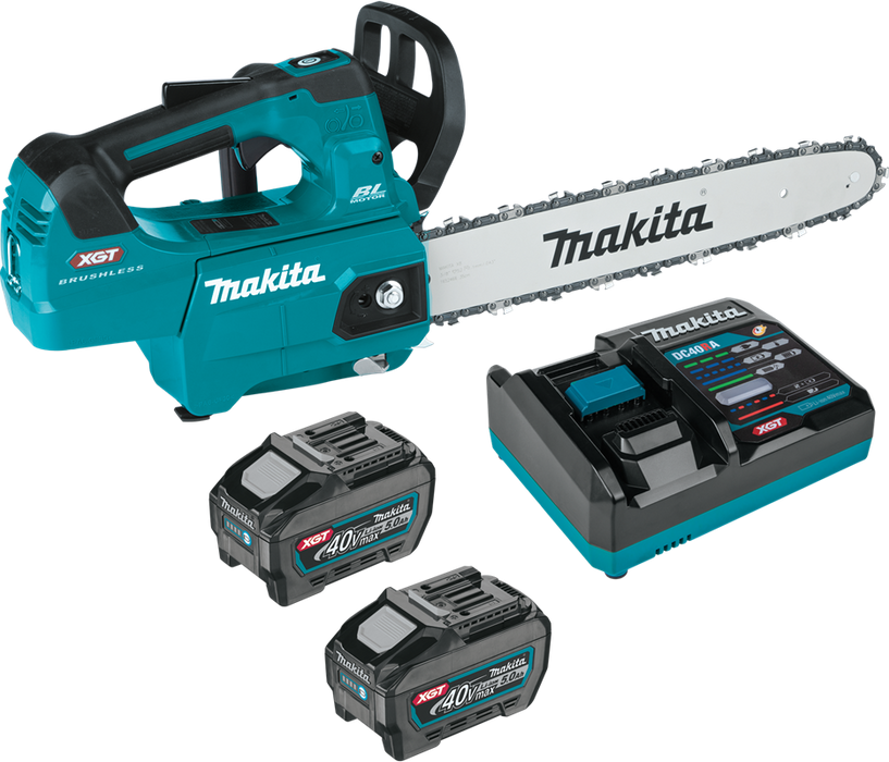 Makita (GCU02T) 40V MAX XGT Brushless Cordless 14 In. Top Handle Chain Saw Kit