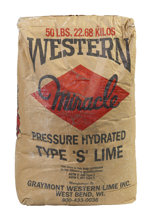 Mutual Industries 7094-0-0 Western Type S Hydrated Lime, 40 Lb Bag, Masonry Lime