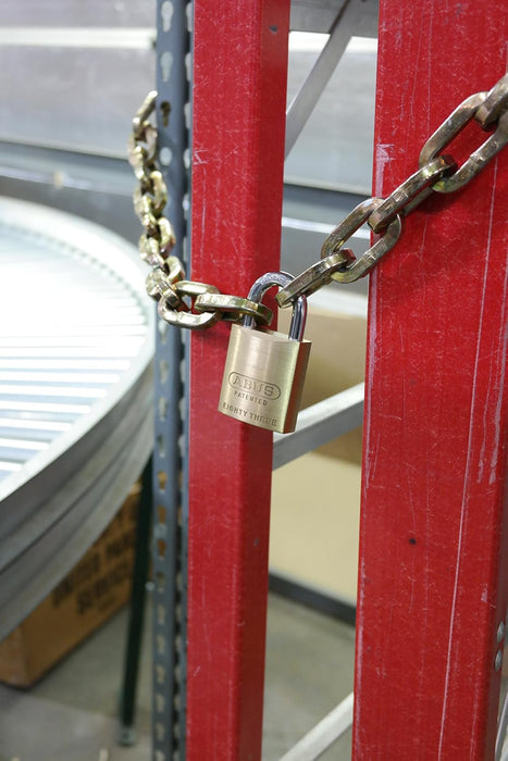 ABUS 83/45-300 S2 Schlage 45mm All Weather Solid Brass Rekeyable Padlock with 1" Shackle, Zero-Bitted