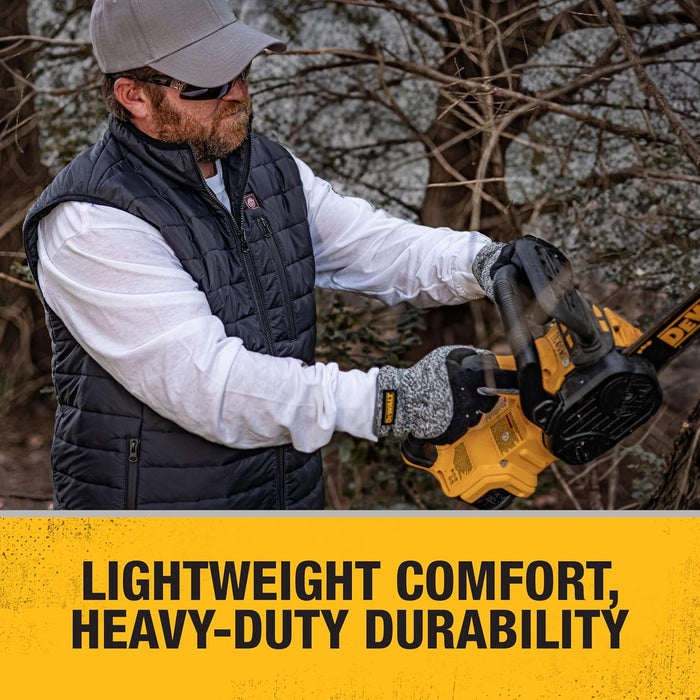 DEWALT Men's Cold Weather Heated Puffer Vest Kit with Battery, Black, Size XL - DCHV095BD1