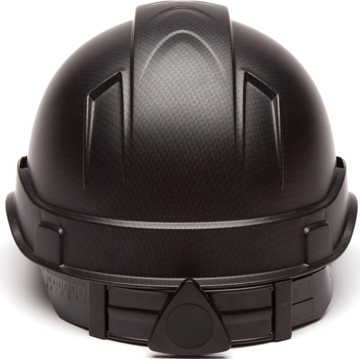 Pyramex Ridgeline Cap Style 4 Point Ratchet Hard Hat, Matte Black Graphite Pattern