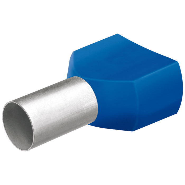 KNIPEX 14" AWG (2.5 mm²) Twin Wire End Ferrule with Collar (100 Pieces)
