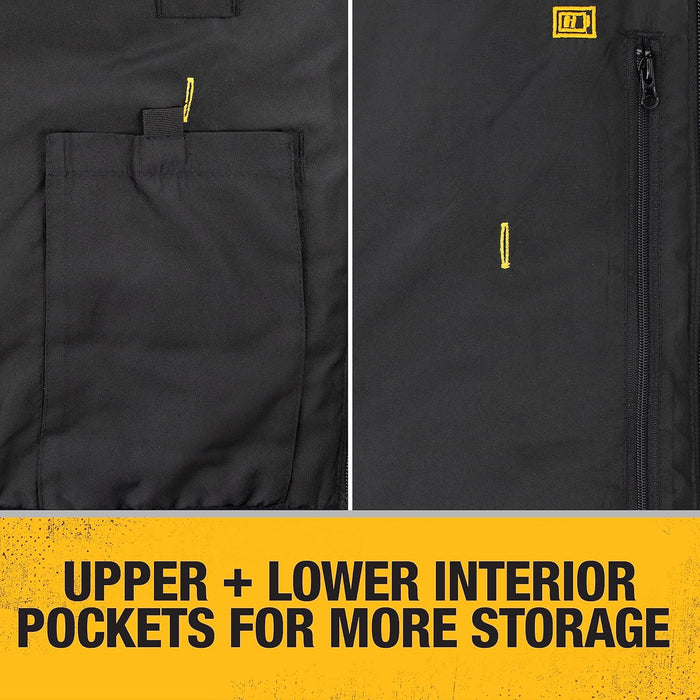 DEWALT Men's Lightweight Puffer Heated Jacket, Large, Black - DCHJ093D1