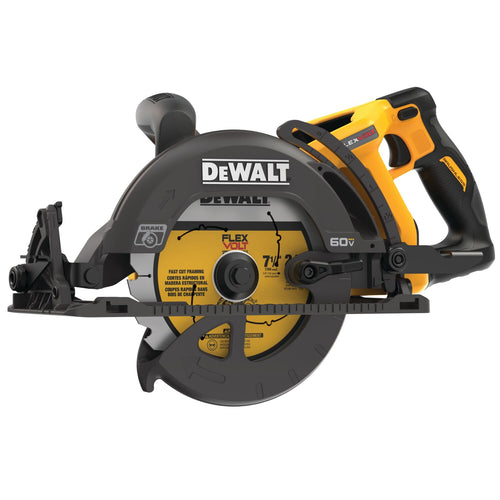 DEWALT (DCS577B) 60V MAX FlexVolt 7-1/4 In. Cordless Worm Drive Style Saw (Bare Tool)