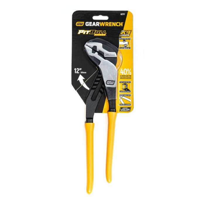 GEARWRENCH 12 Inch Straight Jaw Dipped Handle Tongue and Groove Plier - 82171