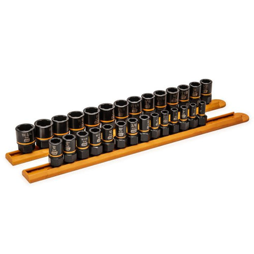 GEARWRENCH 84784 28 Pc. 1/4" & 3/8" Drive Bolt Biter Impact Extraction Socket Set