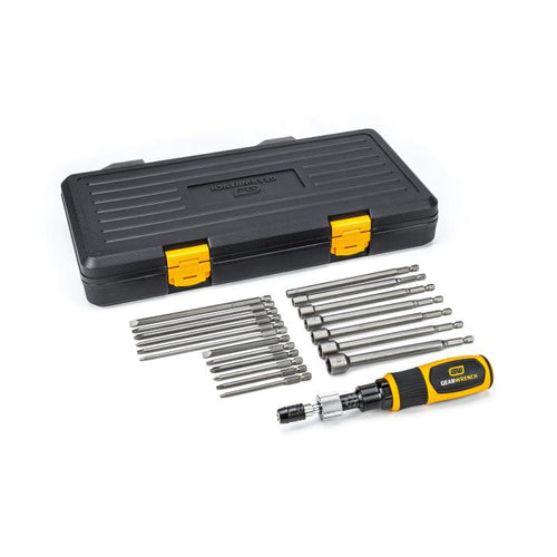 GEARWRENCH 20 Pc. 1/4" Drive Torque Screwdriver Set 10-50 In/lbs. - 89620