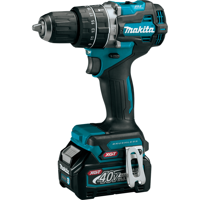 Makita (GPH02D) 40V MAX XGT Compact Brushless Cordless 1/2" Hammer Driver-Drill Kit (2.5Ah)