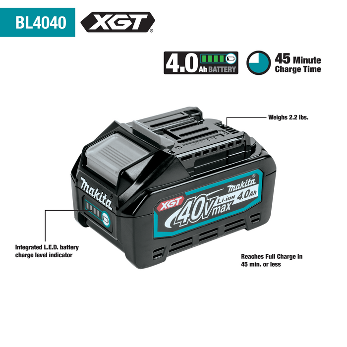 Makita (GBP01M1) 40V Max XGT Brushless Cordless Deep Cut Portable Band Saw Combo Kit (4.0Ah)