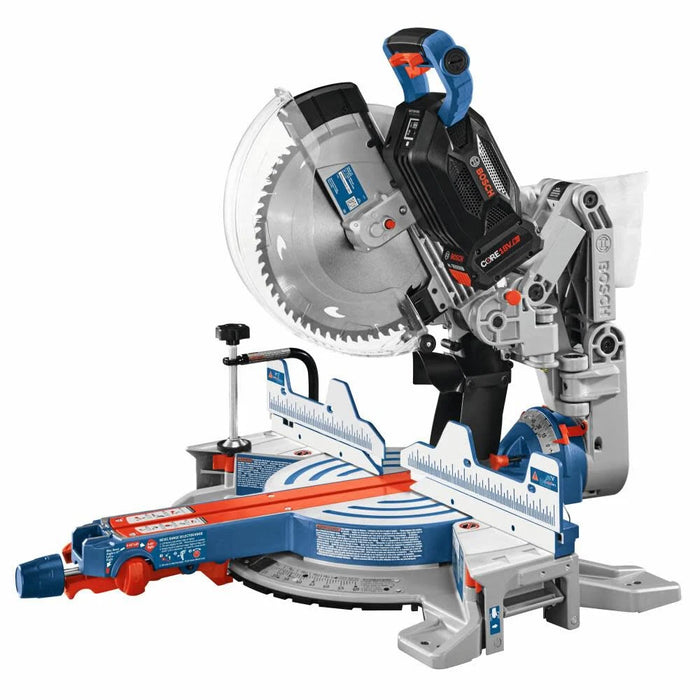 Bosch PROFACTOR 18V Surgeon 12in Dual Bevel Glide Miter Saw Kit