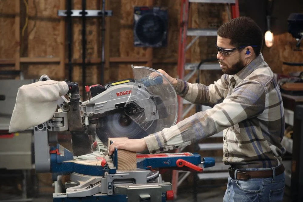 Bosch PROFACTOR 18V Surgeon 12in Dual Bevel Glide Miter Saw Kit