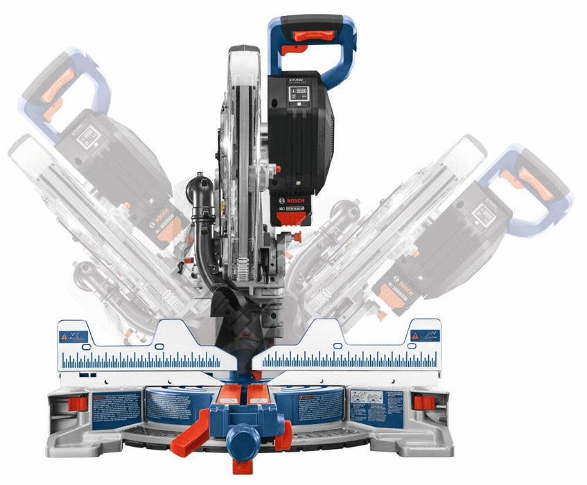 Bosch PROFACTOR 18V Surgeon 12in Dual Bevel Glide Miter Saw Kit