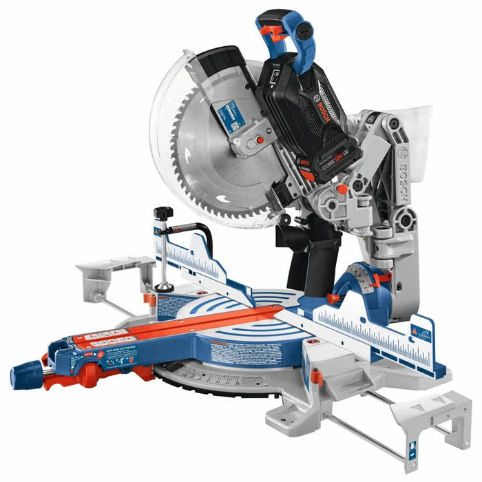 Bosch PROFACTOR 18V Surgeon 12in Dual Bevel Glide Miter Saw Kit