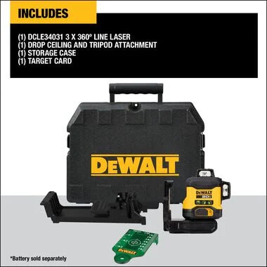 DEWALT ATOMIC 20V 3 x 360 Line Laser (Bare Tool)