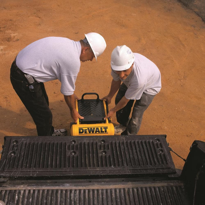 DeWALT (D55154) 1.1 HP Continuous 4 Gal Electric Wheeled Dolly-Style Air Compressor with Panel