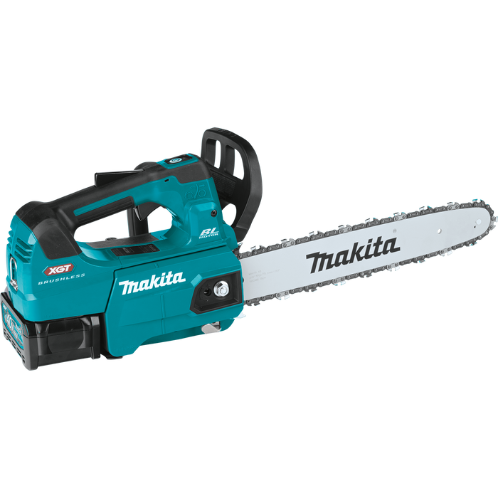 Makita GCU02M1 40V Max XGT Brushless Cordless 14 In. Top Handle Chain Saw Kit & FREE Makita GBU01Z