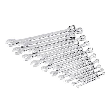 GEARWRENCH 19 Piece 12 Pt Long Pattern Combination SAE Wrench Set in Foam Storage Tray - GWMSCWL12SAE
