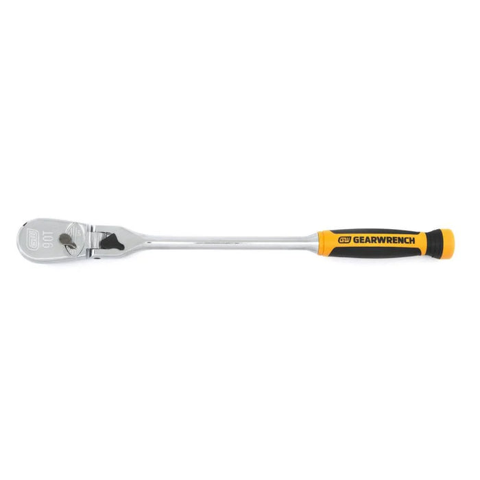 GEARWRENCH 81298T 3 Pc. 1/4", 3/8" & 1/2" Drive 90 Tooth Dual Material Locking Flex Head Ratchet Set